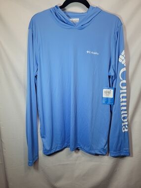 Columbia Men's Hooded Performance Shirt - Sky Blue
